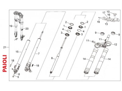 Front fork Paioli